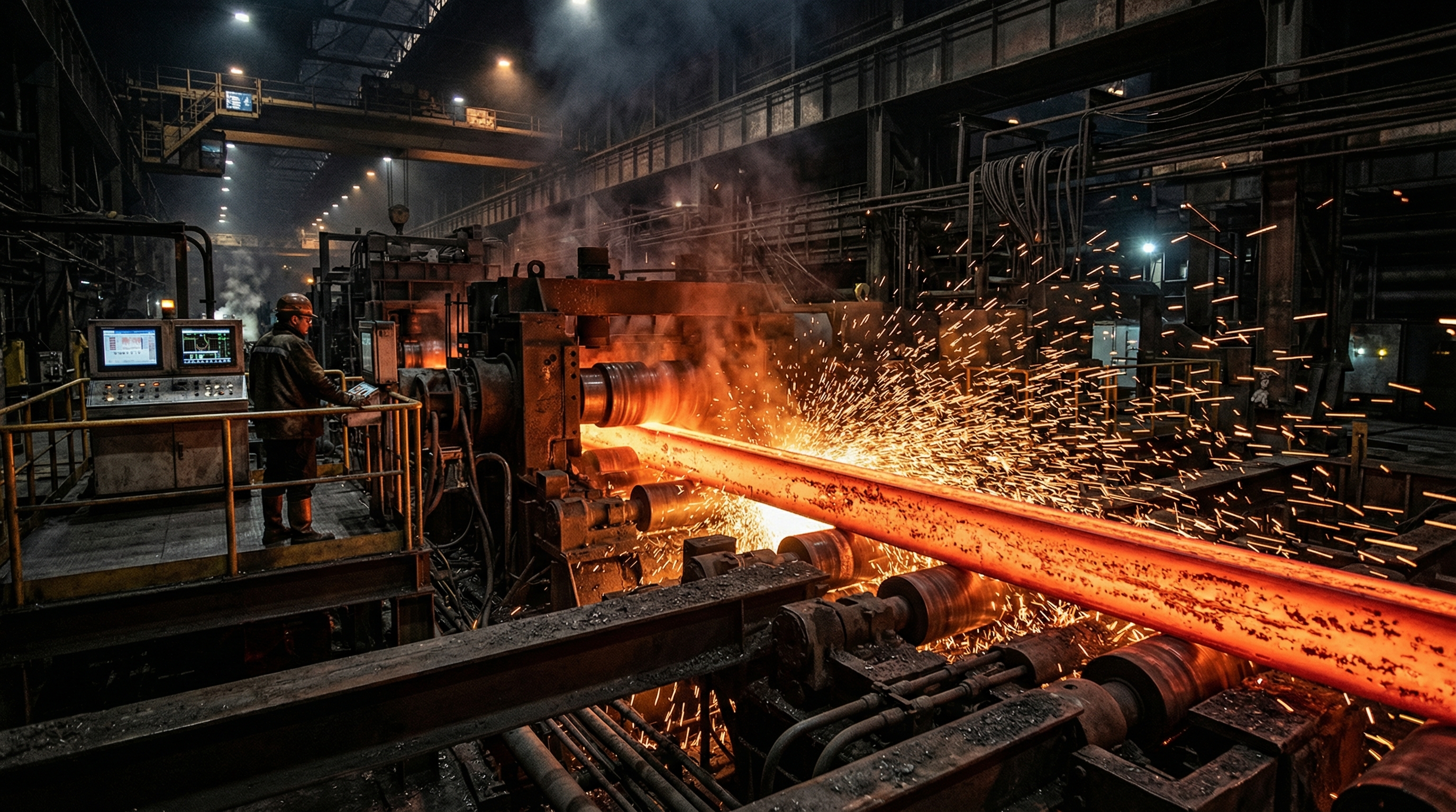 Industrial laser cutting machine with bright sparks